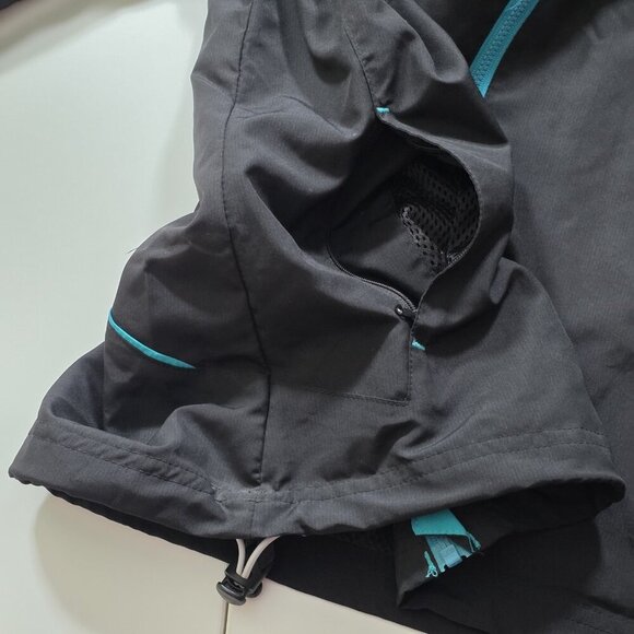 Second Skin Active Shirt Womens M Black Hydrashield Cycling Running SS Full Zip - Picture 10 of 14